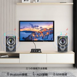 Power Amplifier, Bluetooth Amplifier, Stereo Audio Amplifier, Karaoke Amplifier, Large Output, 100W, USB Playback, HI-FI, High Bass, Multi-Function Power Amplifier for Home Speakers, Karaoke, Theater