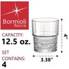 Bormioli Rocco Novecento Barware DOF Glass, Stackable, Set Of 4,