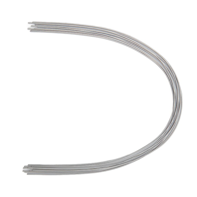 50pcs Teeth Nickel Titanium Wire Square Elasticity Medical Metal Orthodontics