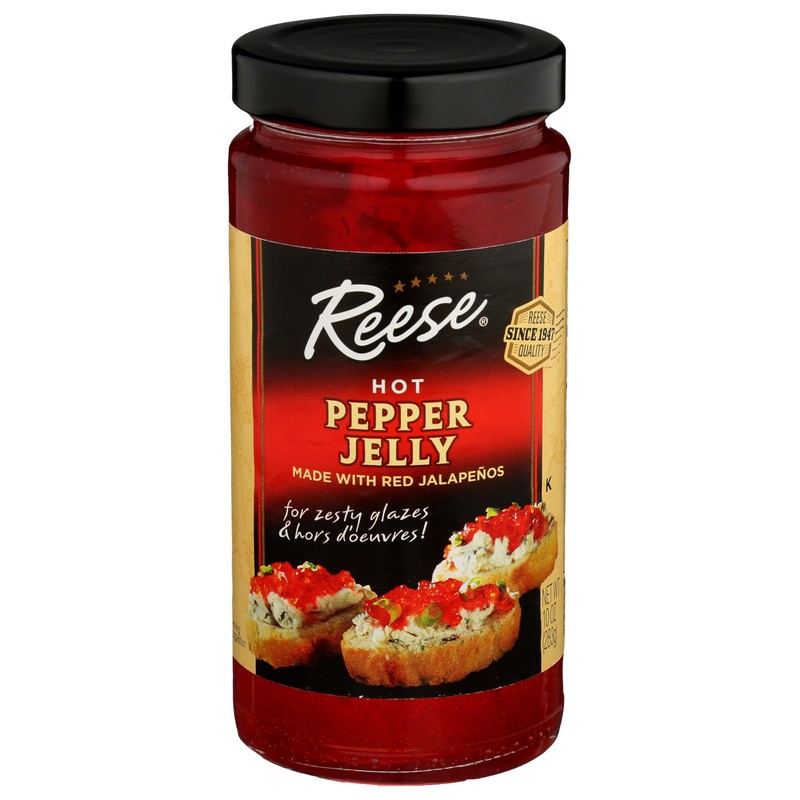 Reese Hot Jalapeno Jelly 10 Ounces (Pack of 2)