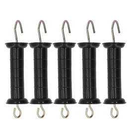 5 Piece Electric Fence Handle Insulated Gate Bar with Metal Hook for Farm Pasture