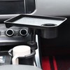 Vehicle-Mounted Multifunctional Water Cup Holder Tray Black Adjustable Cup Holder