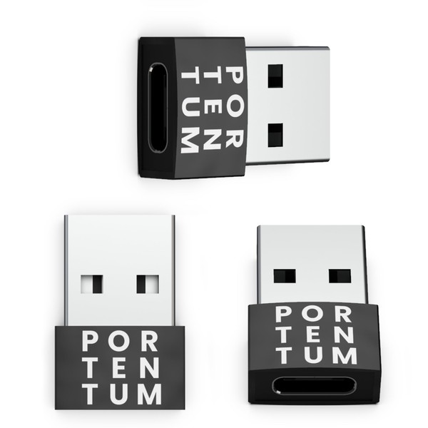 PORTENTUM USB c to USB Adaptor - 3 Units -