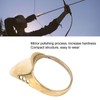 Brass Archery Thumb Ring Portable Finger Protector with Anti Lost