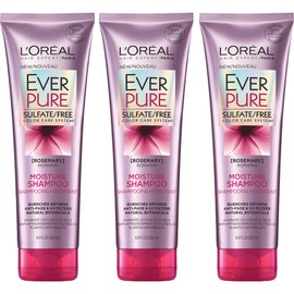 L'Oreal Paris Hair Care Ever Pure Sulfate Free Moisture Shampoo, 3 Count