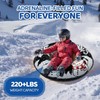 Inflatable Snow Tubes for Kids and Adults, Cold-Resistant Thickened Heavy