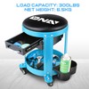 DNA MOTORING Round Mechanics Roller Seat Creeper Stool with Padded