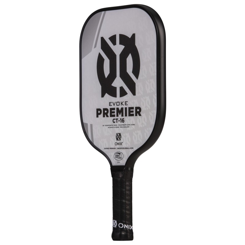 ONIX Pickleball Evoke Premier CT-16 Pickleball Paddle, White