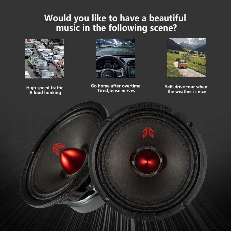 GRTSKY MX65E2 Loudspeaker 6.5 Inch Midrange 480 Watts 4 Ohms