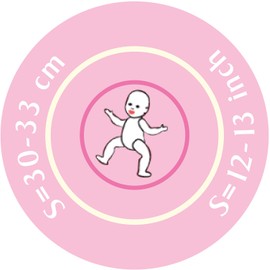 Götz 3403230 Baby Doll Set Chic Feet - Doll Clothing Size S - 8-Piece Clothing and Accessory Set for Baby Dolls from 30 - 33 cm