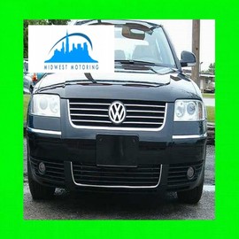 312 MOTORING fits 2002-2005 VW VOLKSWAGEN PASSAT CHROME TRIM FOR LOWER CENTER SURROUND GRILLE 2003 2004 02 03 04 05 SEDAN WAGON B5 B5.5