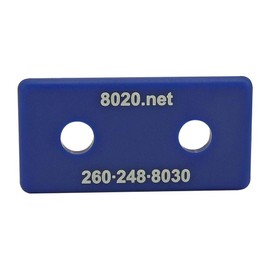 8020, 2025, 10 Series, 1" x 2" Plastic Rectangle End Caps with Push in Fastener for 80/20 Aluminum Extrusion T-Slot Accessories (Blue, 25)