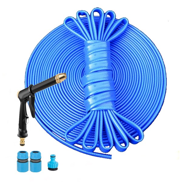 HGLCM HGLCM Verst?rkter Gartenschlauch mit Spr1hd1senarmaturen, 10 m Gartenschlauch, verschlei?-
