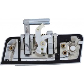 KarParts360 for Nissan 350Z 2003-2009 Door Handle | Metal, Plastic | Smooth Finish | with Key Lock Hole | Silver | Replacement for 80607CD401, 80607-CD40B