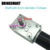 BRINGSMART 24V 5rpm DC Worm Gear Motor 70kg.cm Self-Locking Reversed