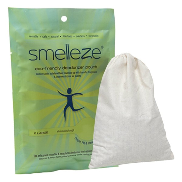 SMELLEZE Reusable Formaldehyde Smell Removal Deodorizer Pouch: Rids Formaldehyde Without Cover-Ups in 150 Sq. Ft.