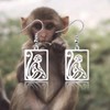 OKEYCH Monkey Lover Gift Monkey Design Earrings Monkey Fan Jewelry
