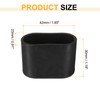 sourcing map Rubber Furniture Leg Caps, 4Pcs 42x23mm Oval Chair