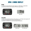 Runleader LCD Operator Hour Counter Tachometer with Alligator Clip, Maintenance