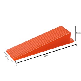 Tile Leveling Wedge Reuseable Wedge for Installation Adjustment Spacers Tile Installation Aid Red 100 Pieces