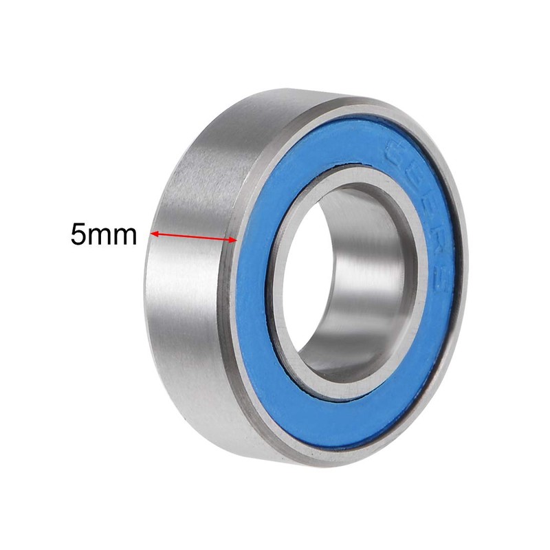 sourcing map 688-2RS Deep Groove Ball Bearing 8x16x5mm Double Sealed