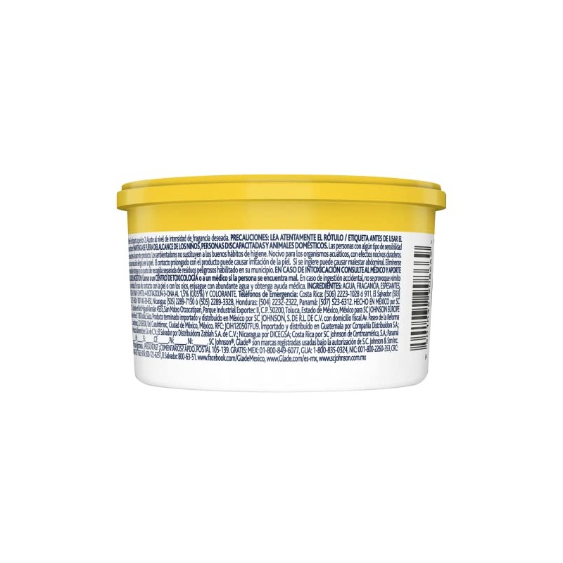 Glade Gel Aromatizante de Ambiente Continuo en Gel, Aroma Limón,