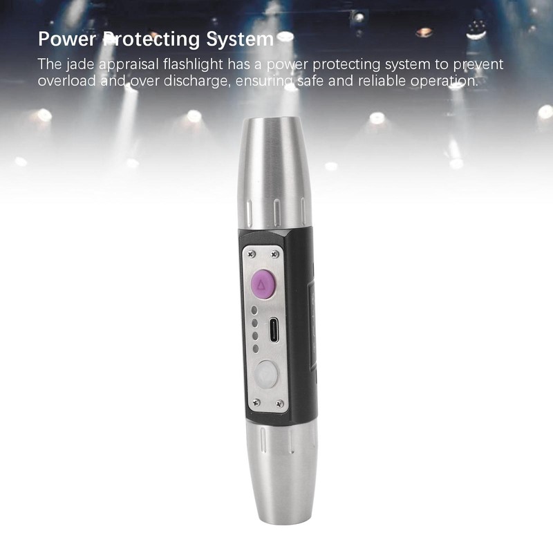 Jade Appraisal Light Dual End 4 Light Sources USB Rechargeable