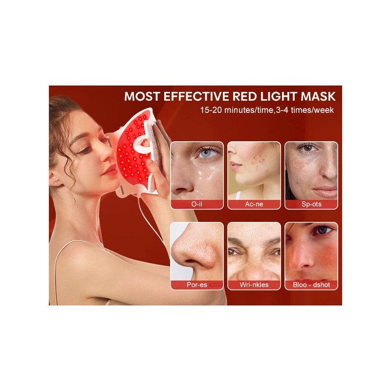 7 Colors Photon Face LED Mask Red Light Therapy for
