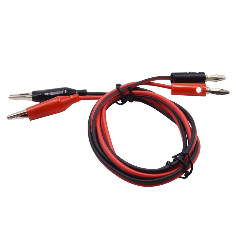 Blomiky 1M 1 Red and 1 Black 2 Wire Alligator