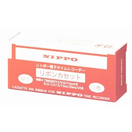 Nippo M-1 Ink Ribbon for Time Clock Black