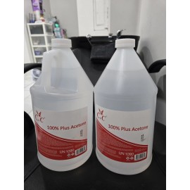 C & C 100% PURE ACETONE - 1 GALLON X 2 Gallons Free Shipping