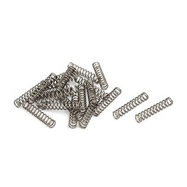 sourcingmap 0.5mmx4mmx20mm 304 Stainless Steel Compression Springs Silver Tone 20pcs