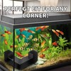 Generic Aquarium Underground Tunnel, Small Plastic 2 Outlets Corner Aquarium