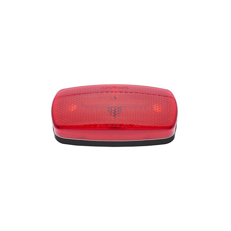 Optronics MC32RBBP Red/Black Rectangular Reflector Clearance Marker Light