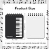 6 Pack Music Mini Notebooks A7 Small Pocket Blank Memo