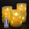 LED flameless Candle, with Embedded Starlight String, danip 5-Piece LED