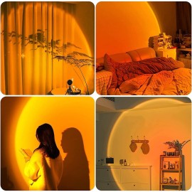Bizggco 360° Sunset Projector Lamp – USB LED Night Light