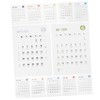 NUOBESTY 36 Sheets Desk Calendar Stickers Note Pads Labels Notepads