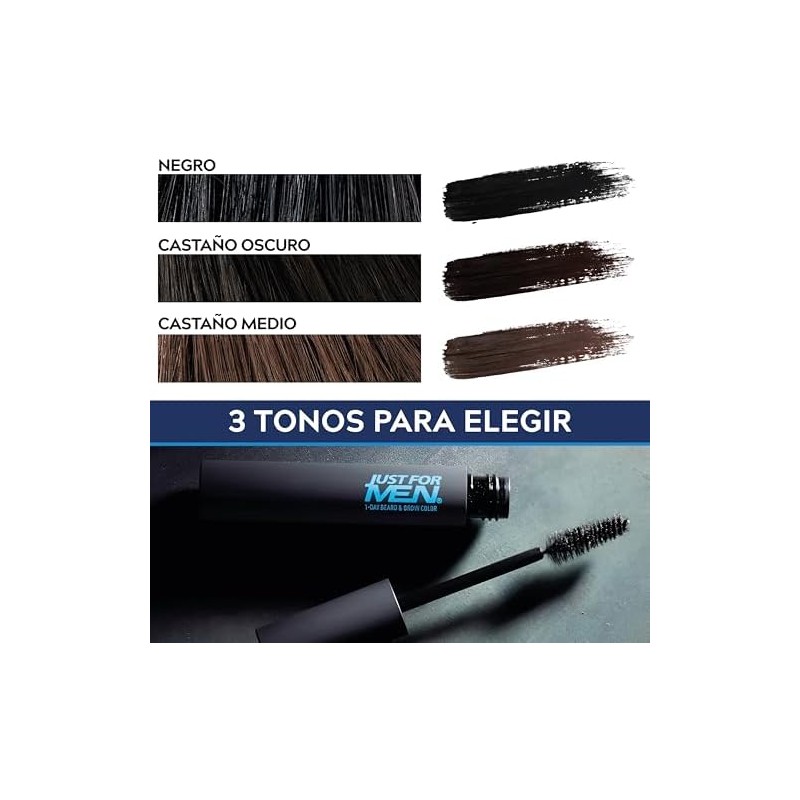 Just For Men Retoque Instantáneo Canas y Cejas, Castaño Medio,