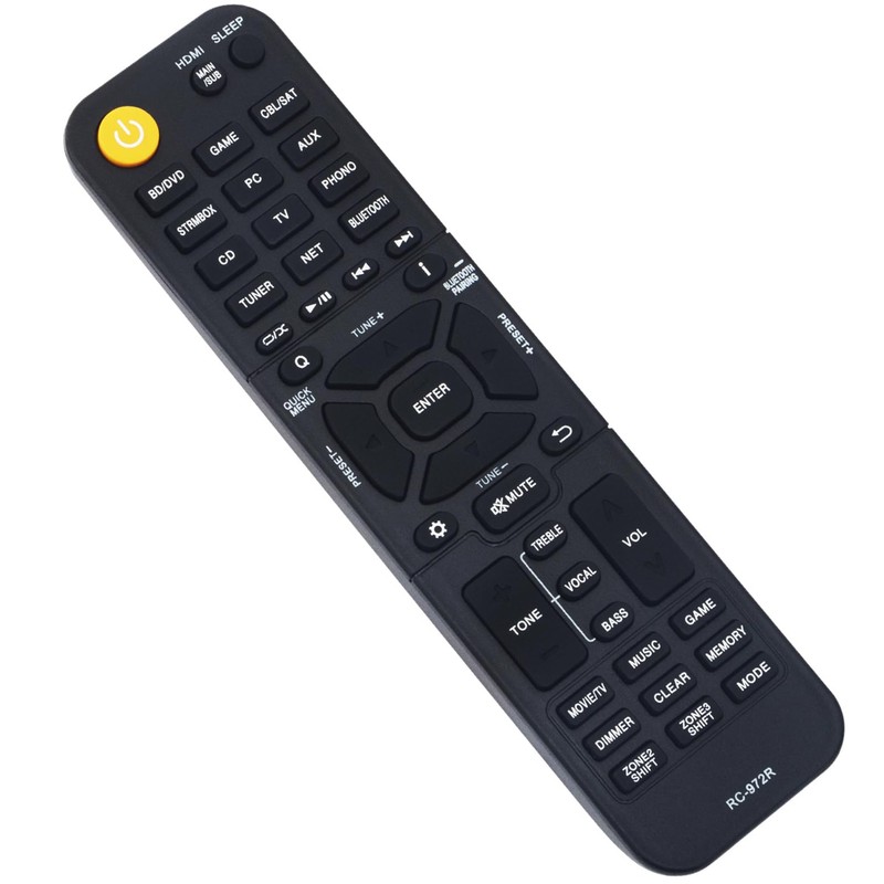 Replacement Remote Control RC-972R Commander Compatible with Onkyo A/V Receiver