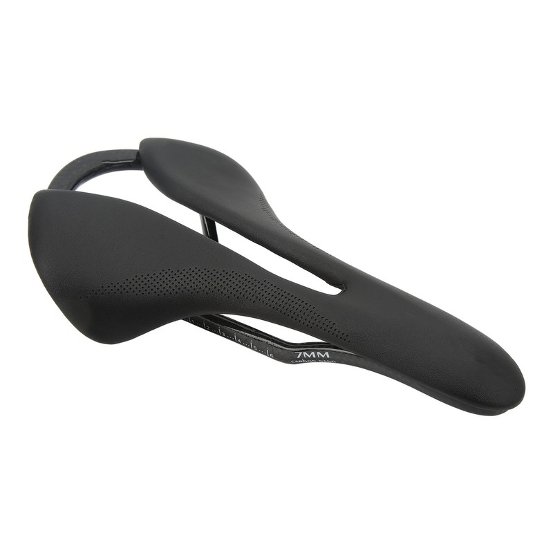 Carbon Fiber Bike Saddle Microfiber Leather Surface Hollow Seat Cushion