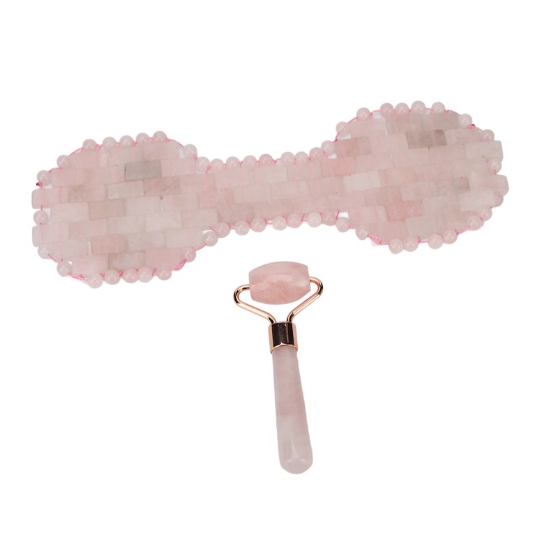 2pcs Jadestone Eye Pad Roller Set Reduce Dark Circles Promote