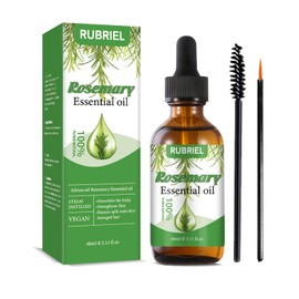 60ML Rosmarinöl Haare, Rosmarinöl für Haare und Kopfhaut, Stärkendes für Gesundes Haarwachstum, 100% Naturreines Ätherisches Rosmarin Öl für Hautpflege