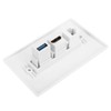 Yosoo Salida USB, placa de pared CAT6 + HDMI +