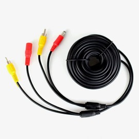 65FT Backup Camera Video Extension Cable for Truck Backup Camera, E-Kylin RCA Power 2-in-1 Video Cable for CCTV Security Monitor, Truck Bus Trailer Reverse Car Parking Camera (20 Meters)