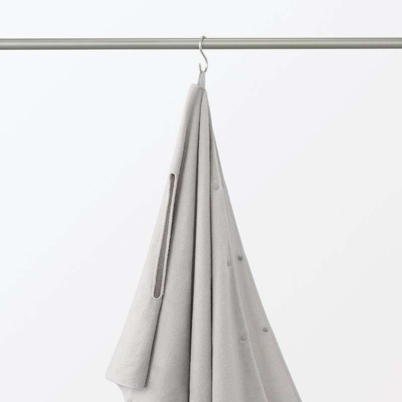 MUJI 23113281 Bath Towel Poncho, 27.6 x 74.8 inches (70