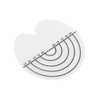 100Pcs Hair Heat Shield Guards with Scale Single Hole PVC