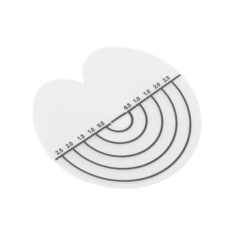 100Pcs Hair Heat Shield Guards with Scale Single Hole PVC