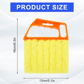 2pcs Blind Cleaner Duster Tool Microfiber Window Blind Dusters for Cleaning 7 Finger Mini Blinds Washable Duster Tool for Cleaning Window Air Conditioner Vent Venetian Shades