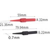Frypay 4 Pcs 0.7mm Test Probe Pins, Non-Destructive Insulation Wire